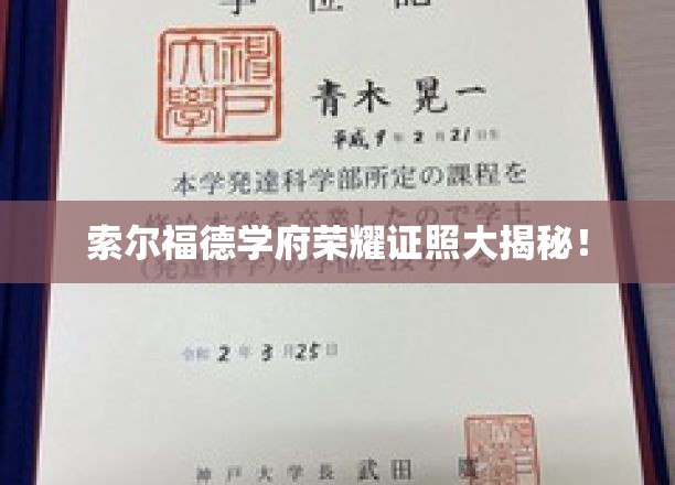 索尔福德学府，荣耀证照背后的故事大公开