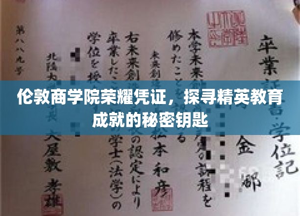 解码伦敦商学院，揭秘精英教育的非凡密码