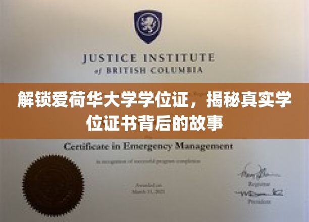 解锁爱荷华大学学位证，揭秘真实学位证书背后的故事