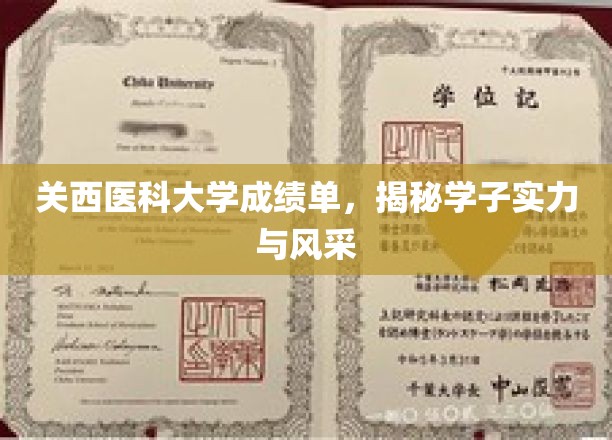 关西医科大学成绩单，揭秘学子实力与风采