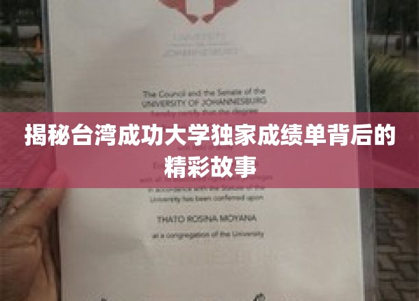 台湾成功大学成绩单背后的神秘面纱，独家揭秘！