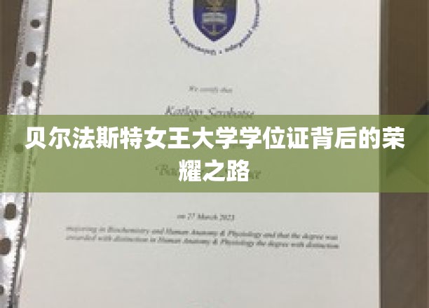 探寻贝尔法斯特女王大学学位证的光辉成就之路