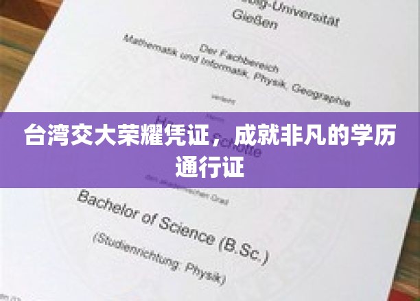 台大荣耀见证，打造全球认可的精英学历通行证