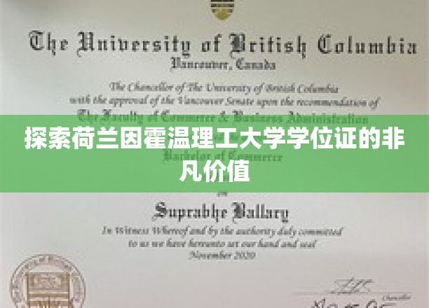 解锁荷兰因霍温理工大学学位证的全球通行密码