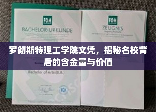 罗彻斯特理工学院文凭，揭秘名校背后的含金量与价值