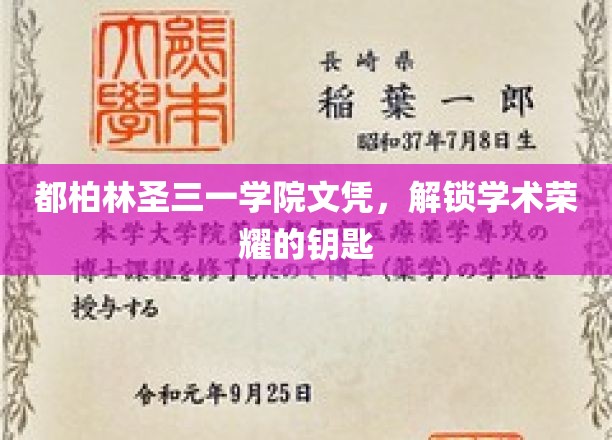 都柏林圣三一学院文凭，开启学术荣耀之旅的钥匙