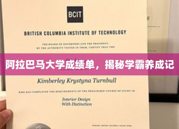 阿拉巴马大学成绩单，揭秘学霸养成记