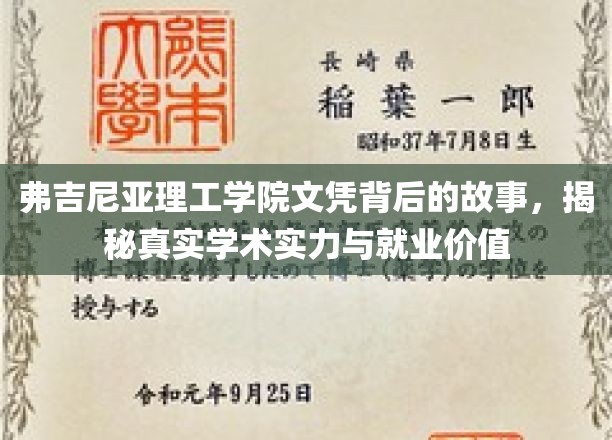 弗吉尼亚理工学院文凭背后的故事，揭秘真实学术实力与就业价值