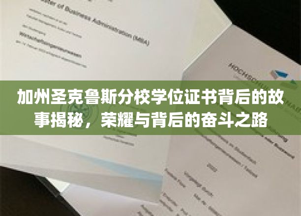加州圣克鲁斯分校学位证书背后的故事揭秘，荣耀与背后的奋斗之路