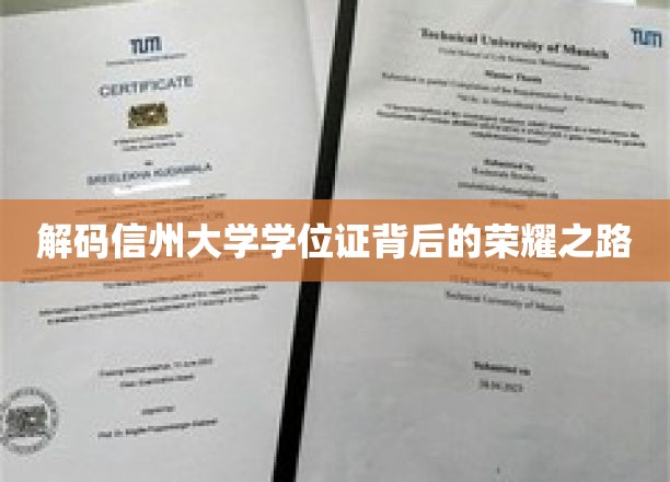 解码信州大学学位证背后的荣耀之路