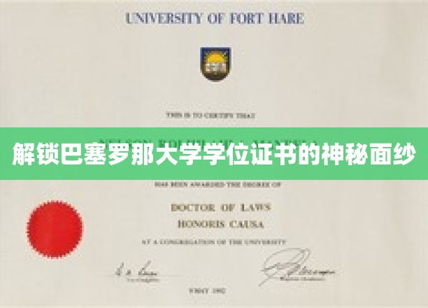 揭开巴塞罗那大学学位证书的非凡之谜