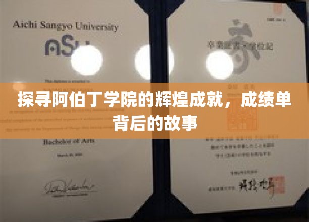 探寻阿伯丁学院的辉煌成就，成绩单背后的故事