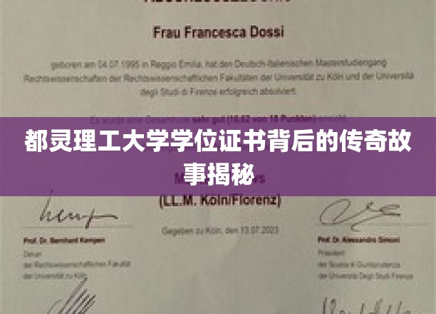 都灵理工大学学位证书背后的传奇故事揭秘