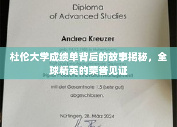 杜伦大学成绩单背后的故事揭秘，全球精英的荣誉见证