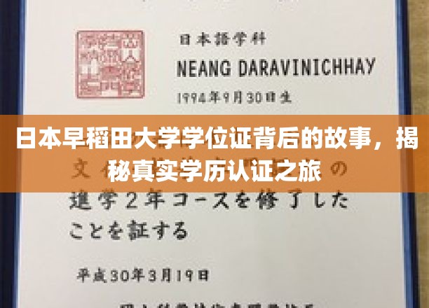 日本早稻田大学学位证背后的故事，揭秘真实学历认证之旅