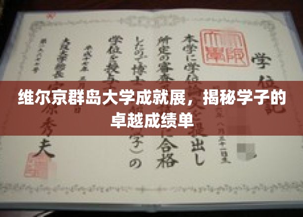 维尔京群岛大学风采绽放，学子佳绩闪耀学术舞台