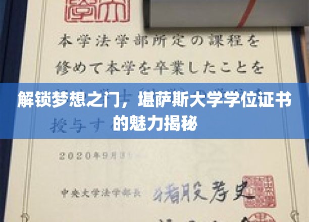 揭秘梦想阶梯，堪萨斯大学学位证书的非凡吸引力