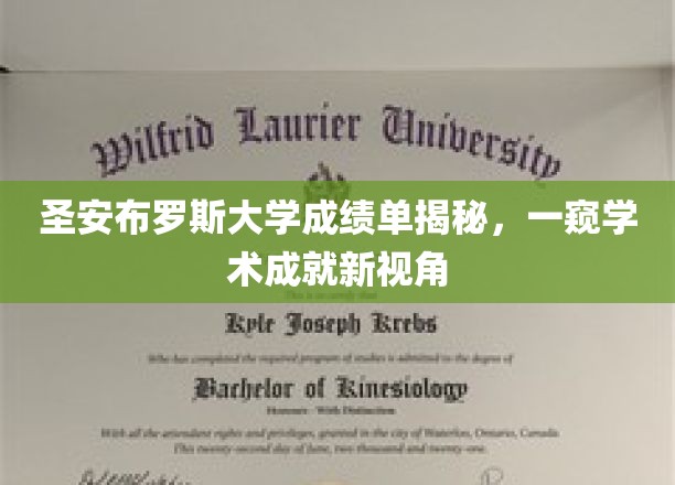 解码圣安布罗斯大学成绩单，探寻学术成就的独特风景