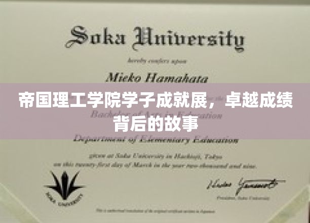 帝国骄子，揭秘理工精英的辉煌成就与成长历程