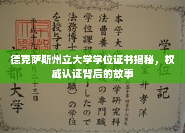 德州大学学位证书背后的真实面纱，揭秘认证背后的传奇故事
