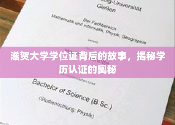 滋贺大学学位证背后的故事，揭秘学历认证的奥秘