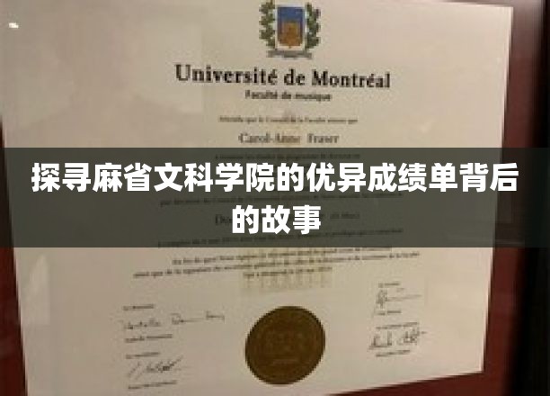 揭秘麻省文科学院学霸养成记，卓越成绩背后的秘密旅程