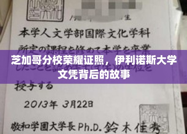 芝加哥分校荣耀证照，伊利诺斯大学文凭背后的故事