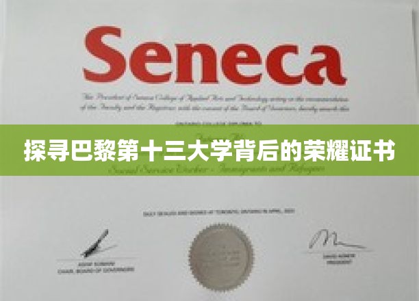 探寻巴黎第十三大学背后的荣耀证书