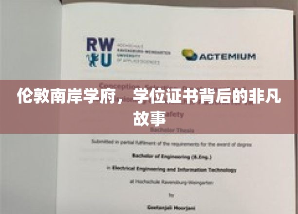 解码伦敦南岸，探寻名校背后的辉煌证书传奇