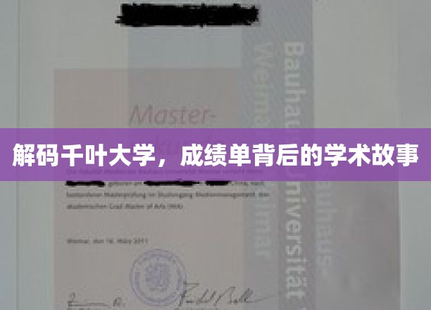 探秘千叶大学，揭开成绩单背后的学术传奇
