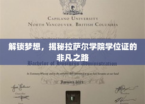 学位证背后的传奇之旅，拉萨尔学院的梦想启航秘境