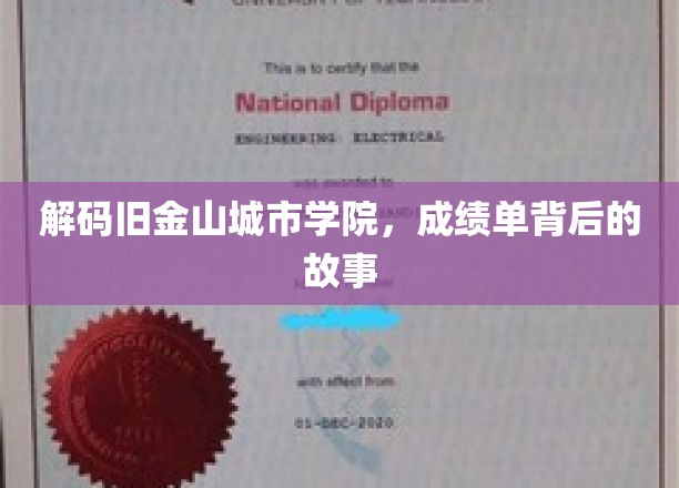 揭秘旧金山城市学院，揭开成绩单背后的真实面貌