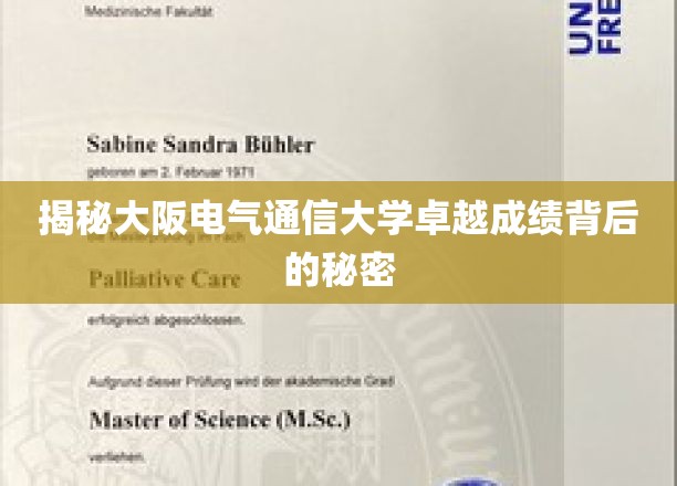 解码大阪电气通信大学卓越成就的神秘钥匙