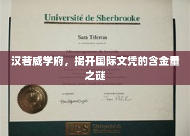解码汉若威学府，国际文凭的黄金价值解析