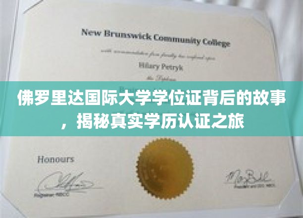 佛罗里达国际大学学位证背后的故事，揭秘真实学历认证之旅