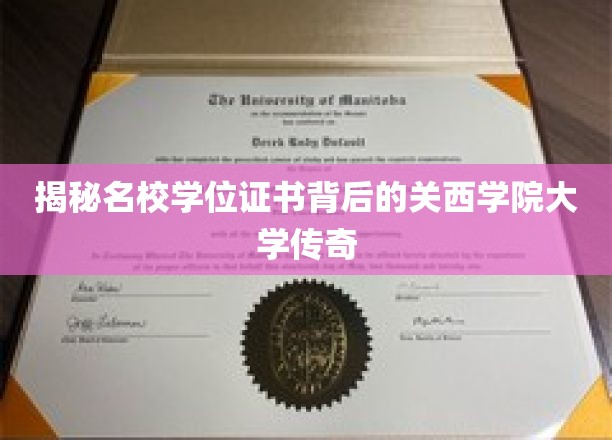 探寻名校荣耀，关西学院大学学位证书的传奇故事