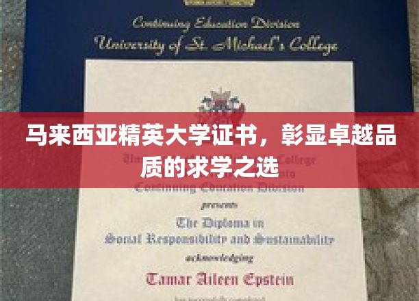 马来西亚精英大学，铸就卓越，证书为证的教育典范