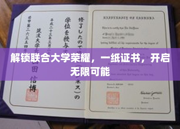 解锁联合大学荣耀，一纸证书，开启无限可能