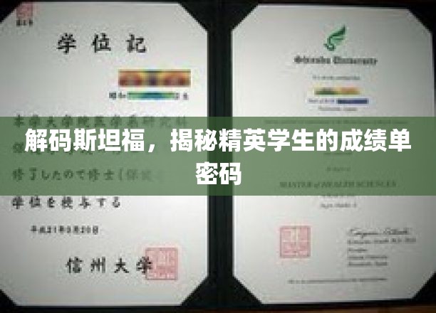 斯坦福精英学子的成绩单背后，揭秘学业成功的秘密公式