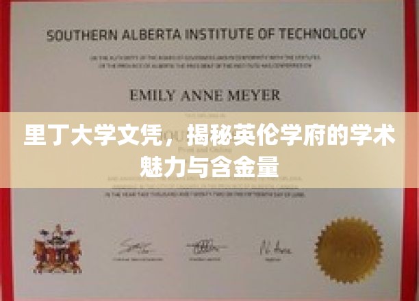 里丁大学文凭，揭秘英伦学府的学术魅力与含金量