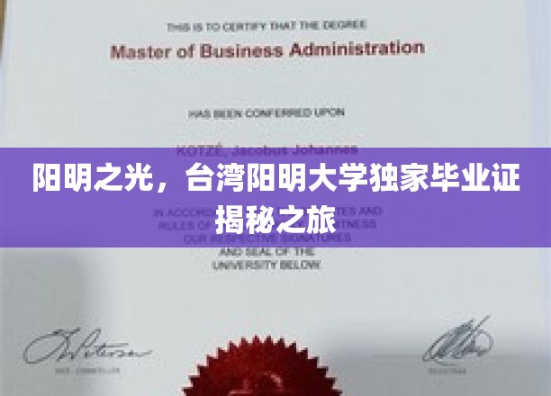 台湾阳明大学毕业证背后的传奇揭秘之旅