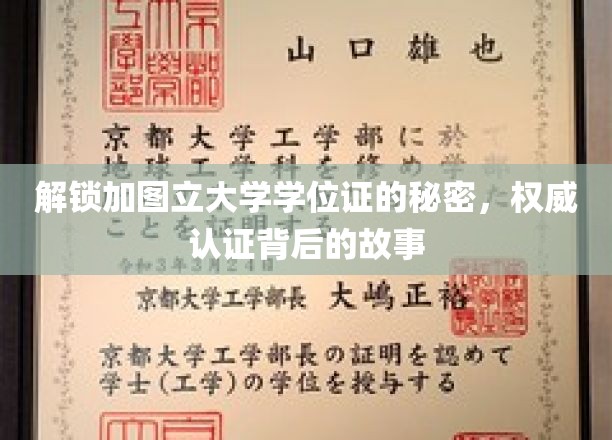 揭秘加图立大学学位证的神秘面纱，权威认证背后的传奇历程