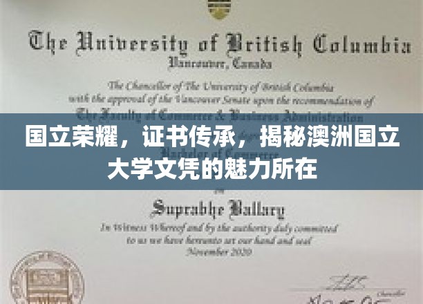 澳洲国立大学文凭，揭秘背后的荣耀与传承密码