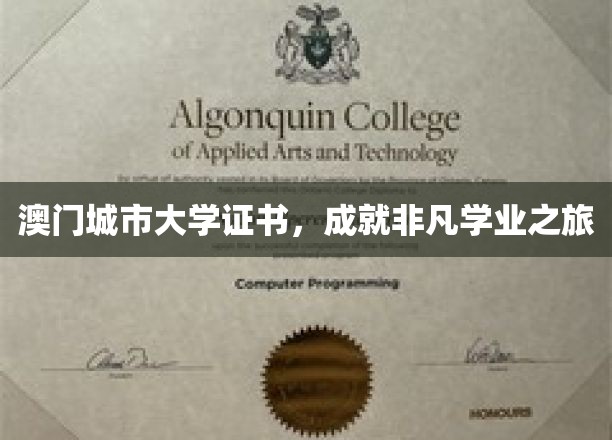 跨越梦想，澳门城市大学证书见证非凡成长之路