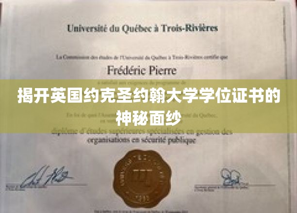 探索英国约克圣约翰大学学位证书的非凡奥秘