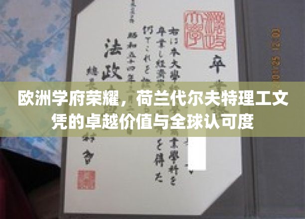 欧洲学府荣耀，荷兰代尔夫特理工文凭的卓越价值与全球认可度