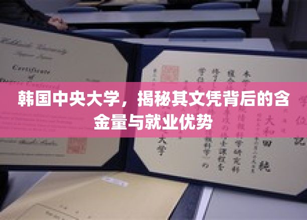 揭开韩国中央大学文凭的黄金价值，就业力惊人，优势一览无遗