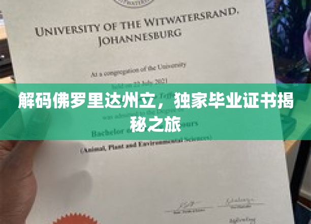 解码佛罗里达州立，独家毕业证书揭秘之旅
