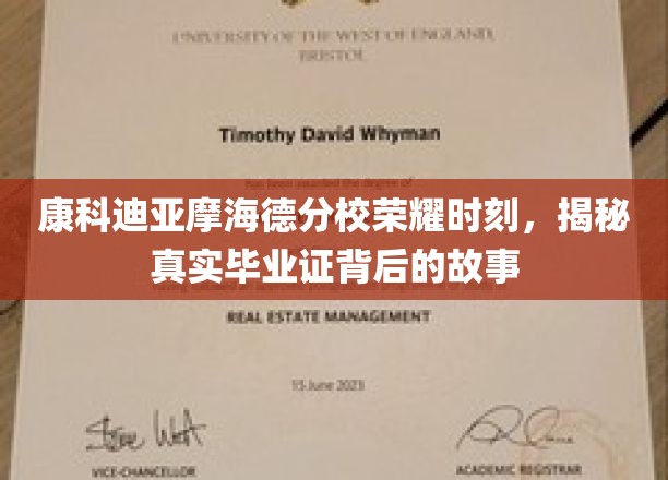解码康科迪亚摩海德分校荣耀毕业，揭开毕业证背后的传奇篇章