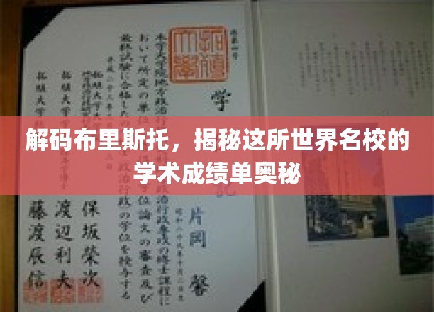 解码布里斯托，揭开这所世界名校学术成绩单的神秘面纱
